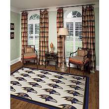   Company Baltimore Ravens 7 Ft. 8 In. x 10 Ft. 9 In. Repeat Area Rug