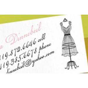  fashionista custom letterpress calling cards {sets of 100 