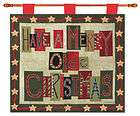 Christmas Santa Not A Creature Was Stirring Fiber Optic Tapestry Wall 