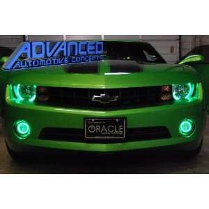   Camaro Oracle CCFL Halo Ring Kit for Headlights   Green: Automotive