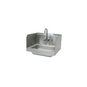 Advance Tabco 7 PS 66   Wall Sink w/ Side Splash & Faucet, 17.25 x 15 