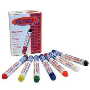  Keson Hard Lumber Crayons   Blue   12 Pack Office 