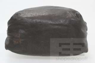 Henry Beguelin Brown, Black, & Orange Distressed Leather Crossbody Bag 