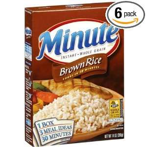Minute Rice Brown Rice, 14 Ounce (Pack Grocery & Gourmet Food