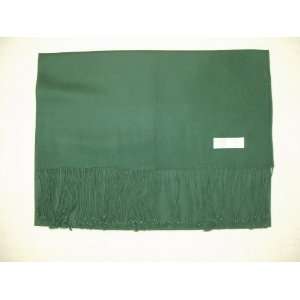   Pure Cashmere Shawl Deep Green Xl, Sale Now  