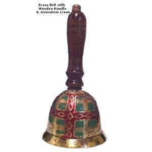   Brass Bell with Wooden Handle Spiritual Religious 