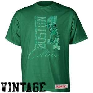   Celtics Kelly Green Throwback Logo Premium T shirt: Sports & Outdoors