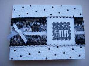 Lot 2 Handmade Birthday Cards Stampin Up Petals Lace  