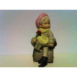  Alaska Momma 98 Porcelain Figurine Girl & Rose 