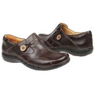 Womens Unstructured by Clarks Un Loop Brandy Brown Leather Shoes 