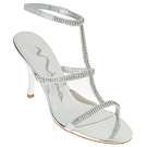 Womens Nina Gelato Silver Satin Shoes 