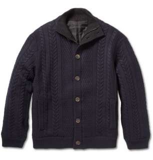  Clothing  Knitwear  Cardigans  Cable Knit Cardigan 