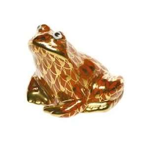 Herend Mini Frog Rust with Gold Fishnet: Home & Kitchen