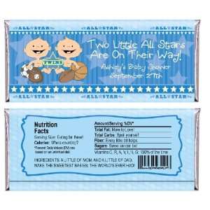   All Stars   Personalized Candy Bar Wrapper Baby Shower Favors Baby