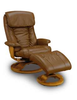 Mac Motion Saddle Leather w/ Pecan Recliner Chair 819  