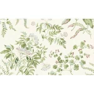  Waverly 5513191 Garden Beige and Green Floral Wallpaper 