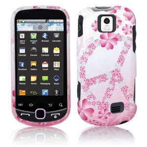  Pink Peace Design Hard 2 Pc Plastic Snap On Faceplate Case 