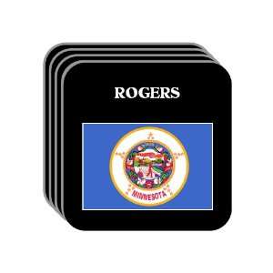 US State Flag   ROGERS, Minnesota (MN) Set of 4 Mini Mousepad Coasters