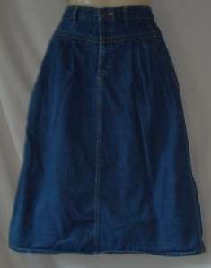 Womens Lee Blue Denim Jean Skirt Size 12  