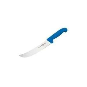   10 Inch Curved Cimeter Knife, Blue Fibrox Handle