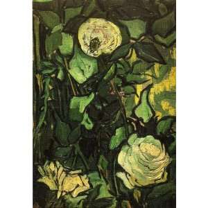  Oil Painting: Roses and Beetle: Vincent van Gogh Hand 
