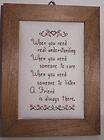 APACHE MARRIAGE BLESSING FRAMED NEEDLE POINT COMPLETED BUCILLA  