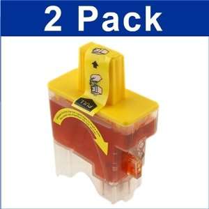  Compatible Brother LC41Y Combo 2 Pack 2 Yellow Ink 