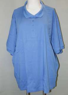 Plus Size 6X Oversized Polo Shirt Tunic Royal Blue  