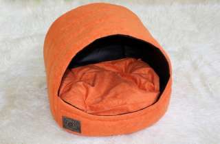 Hundehöhle für kleine Rassen Katzenhöhle orange Nr. 3  