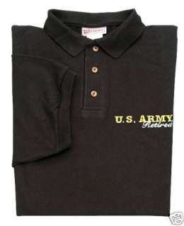 ARMY RETIRED POLO SHIRTS  