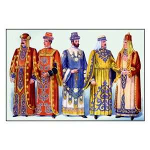  Odd Fellows: Men in Robes and Turbans 20x30 Canvas: Home 