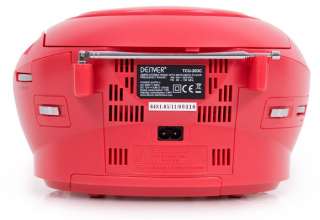 Kinder Stereoanlage CD Player Spieler USB AUX MP3 rot  
