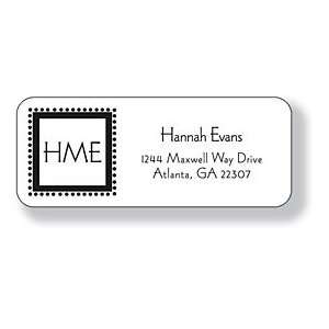   Inkwell Personalized Address Labels   Dot Frame (A 5)