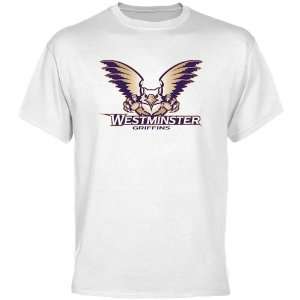  NCAA Westminster Griffins Primary Logo T shirt   White 