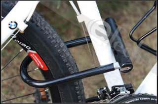 New Bike Bicycle 15mm Metal U Type Lock with Bracket  