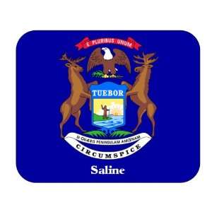  US State Flag   Saline, Michigan (MI) Mouse Pad 