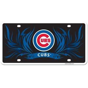  MLB Chicago Cubs License Plate Flame