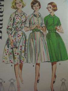 VTG Butterick 2626 Womens SHIRTDRESS Sewing Pattern  
