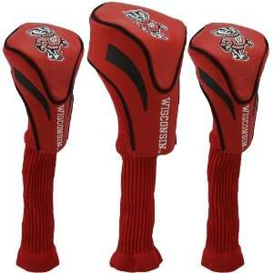  Wisconsin Badgers Contour Fit Headcover Set: Sports 