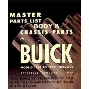    1946 1947 1948 1949 1950 BUICK Parts Book List Catalog Automotive