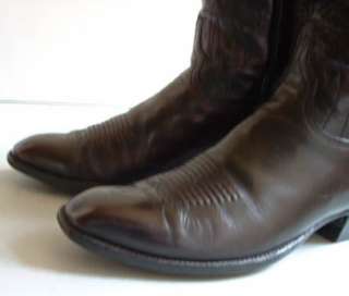 Mens Cowboy Boots  Lucchese Black Cherry Sevile   10 1/2 D  