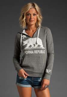 REBEL YELL California Bear Pullover Hoodie in Heather Gray at Revolve 