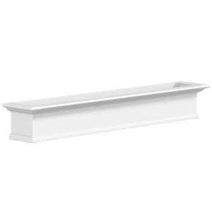   Yorkshire 12 in. x 72 in. Vinyl Window Box 4826W at The Home Depot