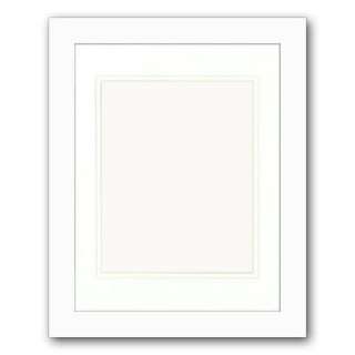   14 in. White Matted Picture Frame 8 0001A WHITE 