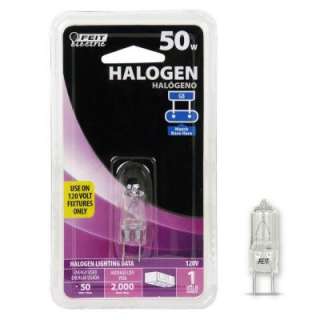   Electric 50 Watt G8 Base Halogen Light Bulb BPQ50/G8 at The Home Depot