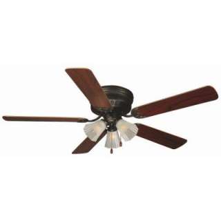   52 in. Oil Rubbed Bronze Ceiling Hugger Fan 153411 at The Home Depot