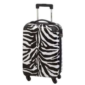 Koffer Trolley Reisekoffer Hartschale im Wild Zebra Design s/w 70 cm 