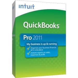   QUICKBOOKS PRO 2011 SMALL BUSINESS ACCOUNTING FINANCIAL SOFTWARE NOB