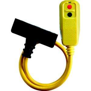 Tower Manufacturing Corporation 2 ft. Right Angle GFCI Triple Tap Cord