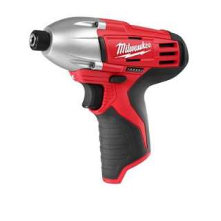 Milwaukee M12 1/4 in. Cordless Hex Impact Wrench 2450 20 at The Home 